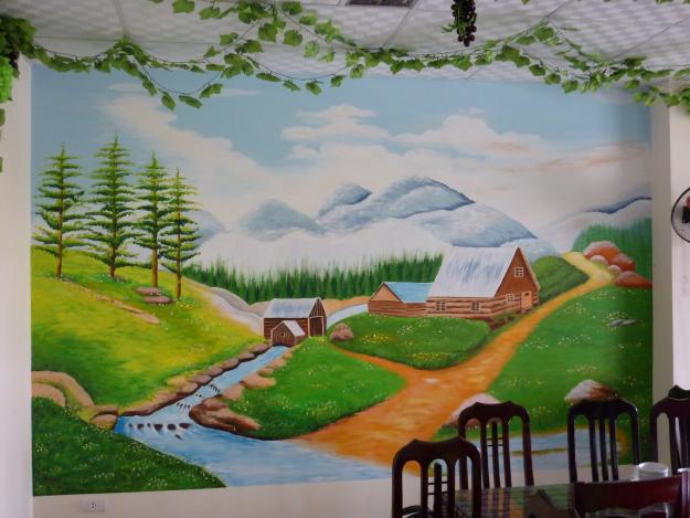 Vẽ tranh tường đẹp tại TPHCM  Tranh 3D 2D Quán cafe