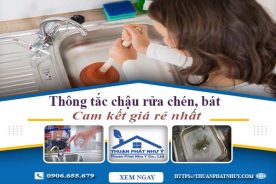 Thông tắc chậu rửa chén, bát tại Hà Nội | Cam kết giá rẻ