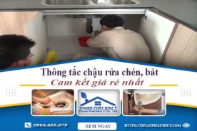 Thông tắc chậu rửa chén, bát tại Phan Rang | Cam kết giá rẻ nhất
