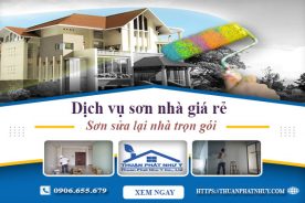 Dịch vụ sơn nhà giá rẻ tại TPHCM Sơn sửa lại nhà trọn gói