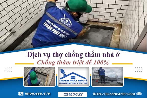 bảng giá dịch vụ chống thấm Tại củ chi