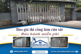Báo giá thi công làm cửa sắt tại Biên Hoà【Bảo hành miễn phí】