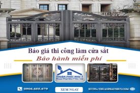 Báo giá thi công làm cửa sắt tại Bình Phước – Bảo hành miễn phí