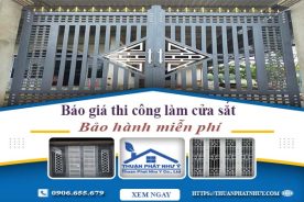 Báo giá thi công làm cửa sắt tại Bình Tân【Bảo hành miễn phí】