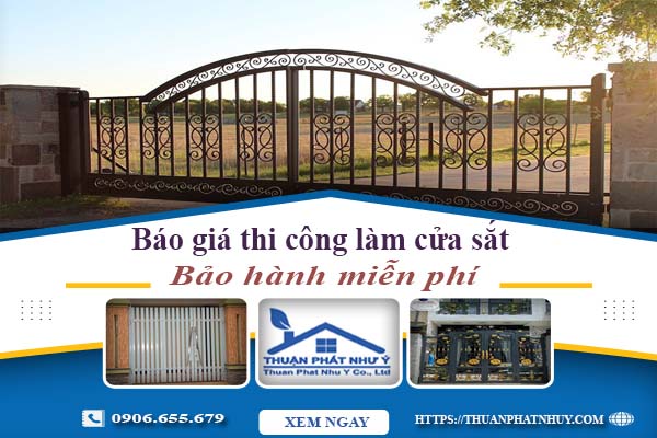 Báo giá thi công làm cửa sắt tại Gò Vấp【Bảo hành miễn phí】