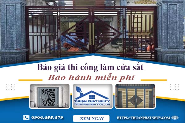 Báo giá thi công làm cửa sắt tại Phú Nhuận【Bảo hành miễn phí】
