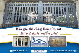 Báo giá thi công làm cửa sắt tại Tây Ninh【Bảo hành miễn phí】