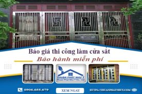 Báo giá thi công làm cửa sắt tại Thủ Dầu Một – Bảo hành miễn phí