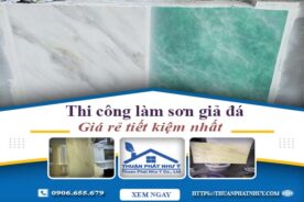 Báo giá thi công làm sơn giả đá tại Hà Nội【Tiết kiệm 10%】