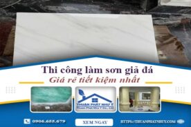 Báo giá thi công làm sơn giả đá tại Nha Trang【Tiết kiệm 10%】