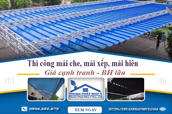 Thi công mái che, mái xếp, mái hiên tại Bà Rịa -【BH 5 Năm】