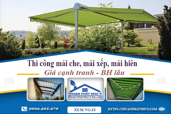 Thi công mái che, mái xếp, mái hiên tại Bến Cát -【BH 5 Năm】