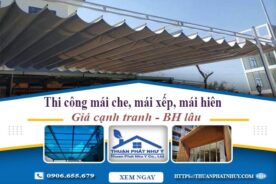 Thi công mái che, mái xếp, mái hiên tại Bình Chánh -【BH 5 Năm】
