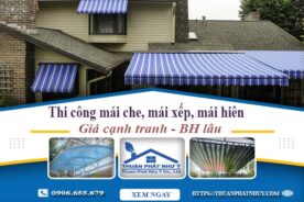 Thi công mái che, mái xếp, mái hiên tại Bình Phước -【BH 5 Năm】