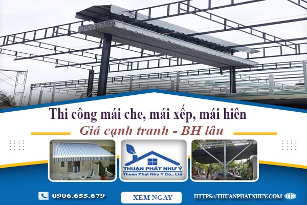 Thi công mái che, mái xếp, mái hiên tại Bình Thạnh -【BH 5 Năm】
