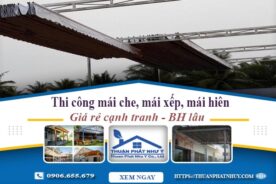 Thi công mái che, mái xếp, mái hiên tại Cầu Giấy -【BH 5 Năm】