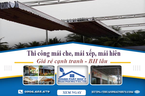 Thi công mái che, mái xếp, mái hiên tại Cầu Giấy -【BH 5 Năm】