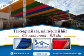 Thi công mái che, mái xếp, mái hiên tại Củ Chi -【BH 5 Năm】