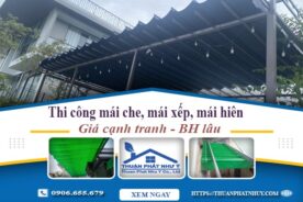 Thi công mái che, mái xếp, mái hiên tại Đồng Nai -【BH 5 Năm】
