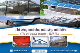 Thi công mái che, mái xếp, mái hiên tại Hai Bà Trưng -【BH 5 Năm】