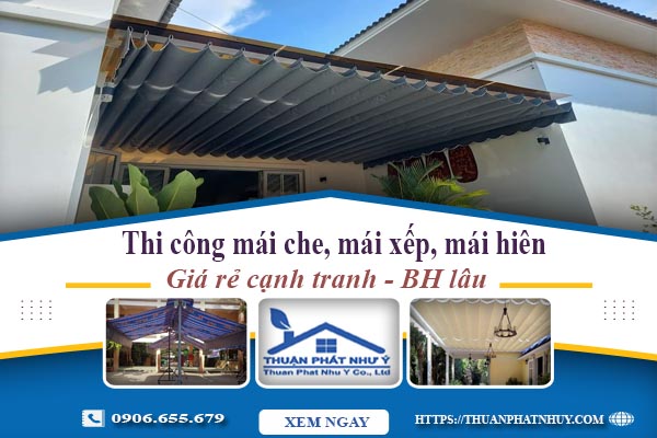 Thi công mái che, mái xếp, mái hiên tại Hoàn Kiếm -【BH 5 Năm】