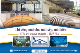 Thi công mái che, mái xếp, mái hiên tại Hoàng Mai -【BH 5 Năm】