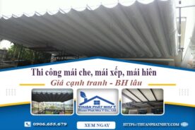 Thi công mái che, mái xếp, mái hiên tại Long An -【BH 5 Năm】