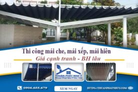 Thi công mái che, mái xếp, mái hiên tại Nhà Bè -【BH 5 Năm】