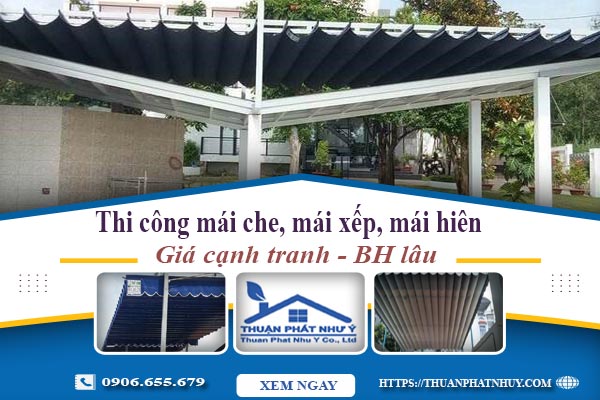 Thi công mái che, mái xếp, mái hiên tại Nhà Bè -【BH 5 Năm】