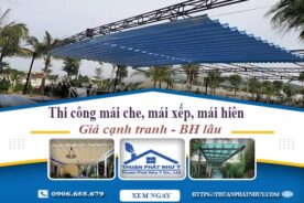 Thi công mái che, mái xếp, mái hiên tại Phú Nhuận -【BH 5 Năm】