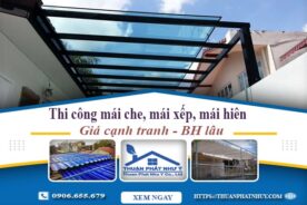 Thi công mái che, mái xếp, mái hiên tại Quận 1 -【BH 5 Năm】
