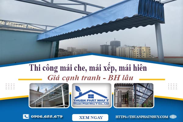 Thi công mái che, mái xếp, mái hiên tại Quận 10 -【BH 5 Năm】