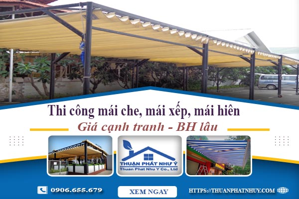 Thi công mái che, mái xếp, mái hiên tại Quận 12 -【BH 5 Năm】