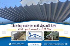 Thi công mái che, mái xếp, mái hiên tại Quận 3 -【BH 5 Năm】
