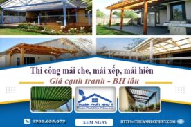 Thi công mái che, mái xếp, mái hiên tại Quận 5 -【BH 5 Năm】
