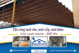 Thi công mái che, mái xếp, mái hiên tại Quận 6 -【BH 5 Năm】