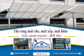Thi công mái che, mái xếp, mái hiên tại Quận 7 -【BH 5 Năm】