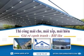 Thi công mái che, mái xếp, mái hiên tại Quốc Oai -【BH 5 Năm】
