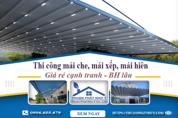 Thi công mái che, mái xếp, mái hiên tại Quốc Oai -【BH 5 Năm】