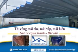 Thi công mái che, mái xếp, mái hiên tại Sóc Sơn -【BH 5 Năm】