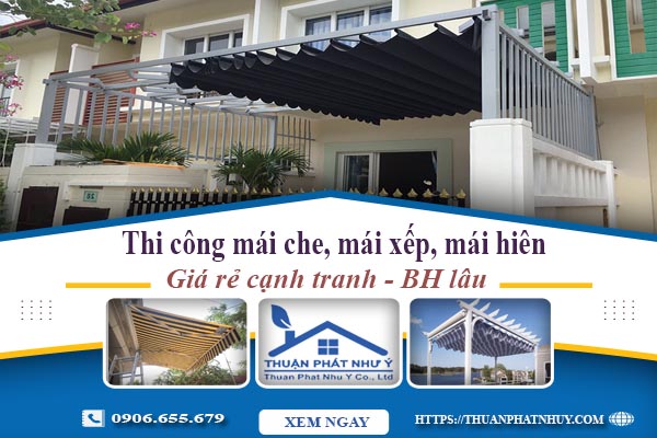 Thi công mái che, mái xếp, mái hiên tại Sơn Tây -【BH 5 Năm】