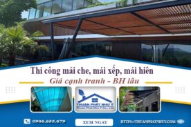 Thi công mái che, mái xếp, mái hiên tại Tân Bình -【BH 5 Năm】