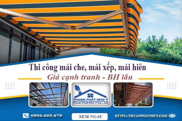 Thi công mái che, mái xếp, mái hiên tại Tây Ninh -【BH 5 Năm】