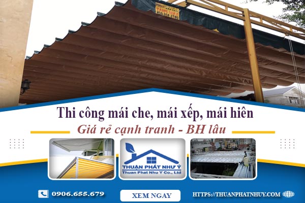 Thi công mái che, mái xếp, mái hiên tại Thanh Oai -【BH 5 Năm】