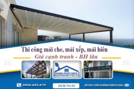 Thi công mái che, mái xếp, mái hiên tại Thủ Đức -【BH 5 Năm】