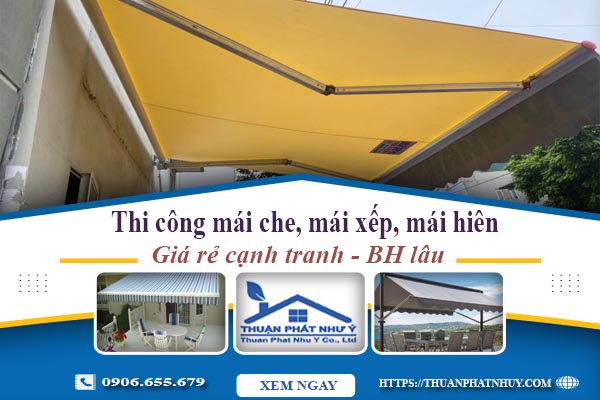Thi công mái che, mái xếp, mái hiên tại Thường Tín -【BH 5 Năm】