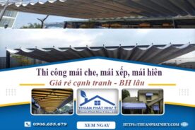 Thi công mái che, mái xếp, mái hiên tại Ứng Hòa -【BH 5 Năm】