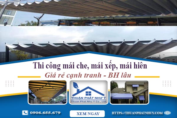 Thi công mái che, mái xếp, mái hiên tại Ứng Hòa -【BH 5 Năm】