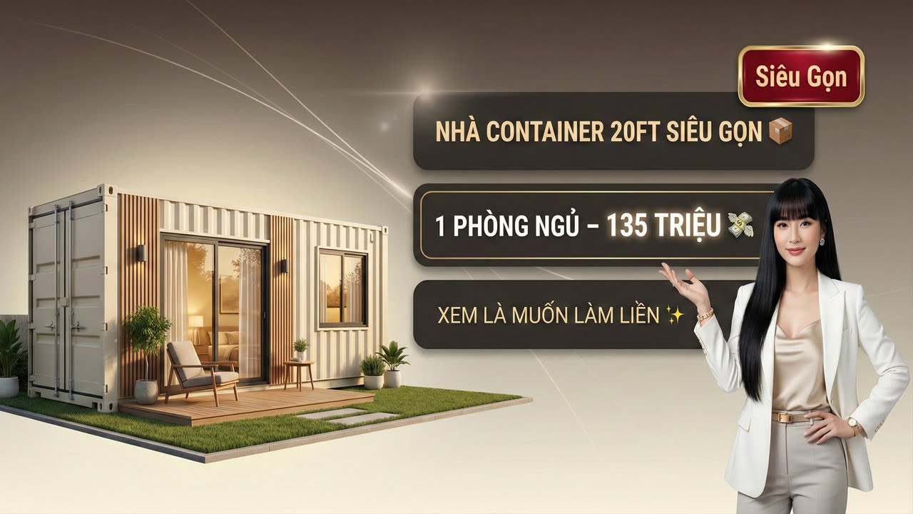 Nhà Container 20ft Tiết Kiệm Chi Phí Từ 135 Triệu