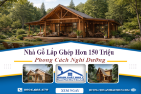 Nhà Gỗ Lắp Ghép Phong Cách Nghỉ Dưỡng Hơn 150 Triệu